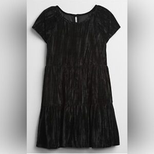 GAP Kids | Fit & Flare Velvet Tiered Black Dress for Girls | Size XXL | NWOT